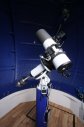 Montáž s dalekohledy v kopuli